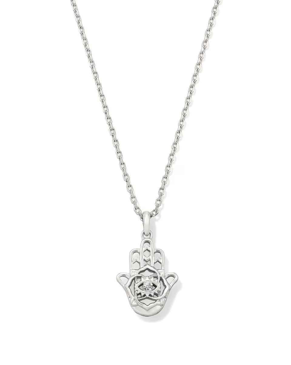 KS Hamsa Short Pendant Necklace
