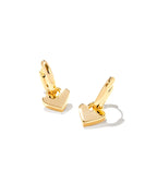 KS 925 Heart Padlock Huggies