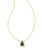 KS Holiday Tree Short Pendant Necklace