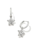 KS Jae Star Pave Huggie Earrings