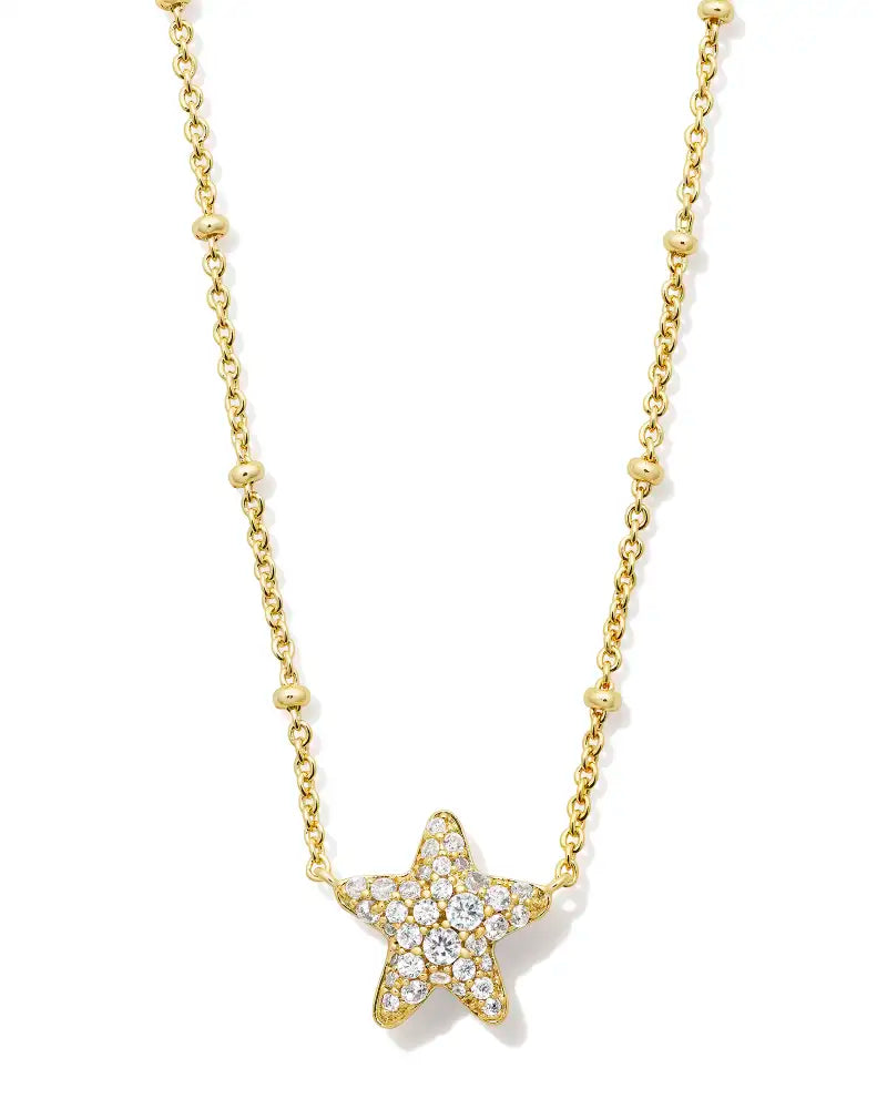 KS Jae Star Pave Short Pendant Necklace