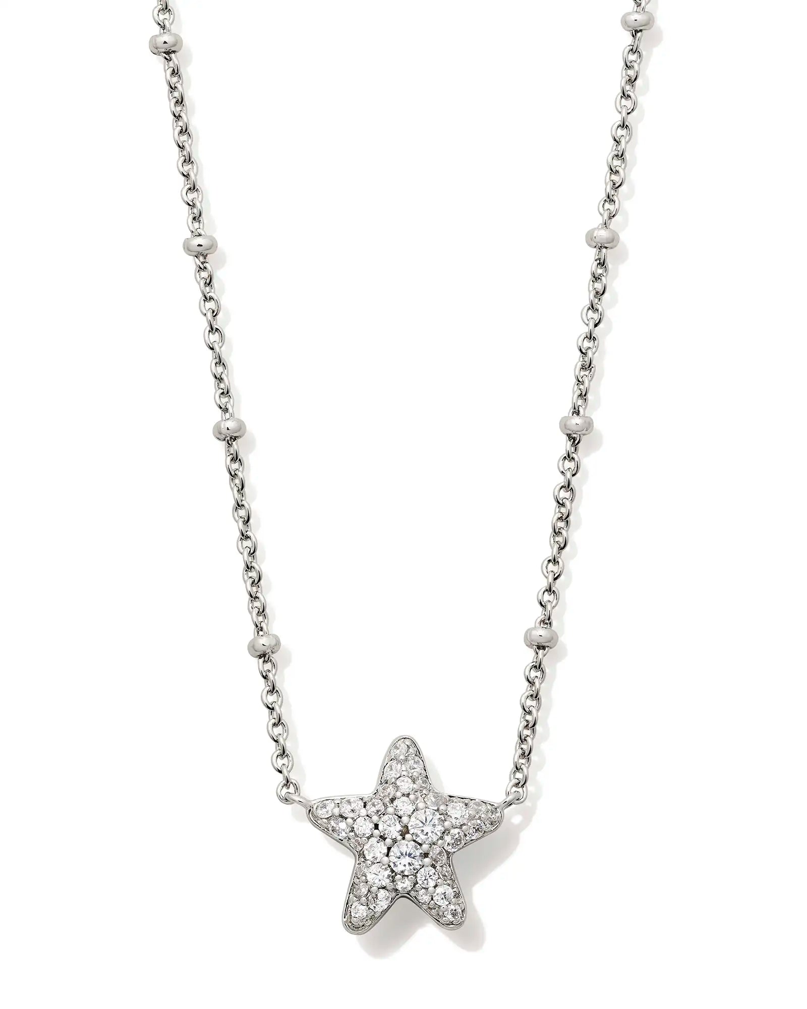 KS Jae Star Pave Short Pendant Necklace