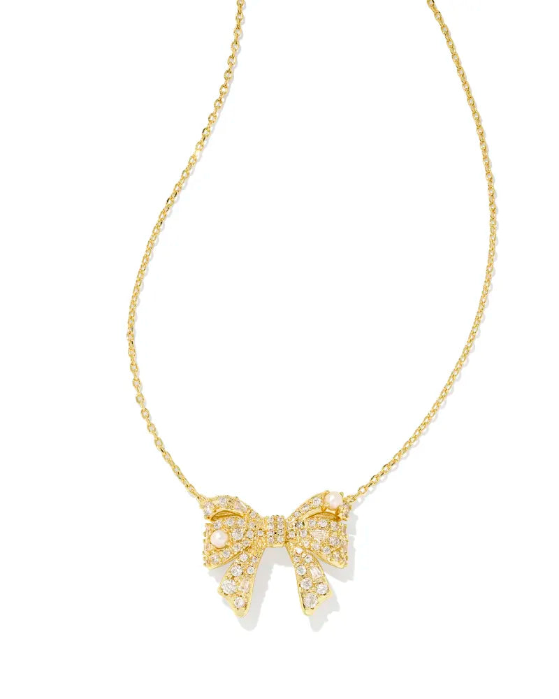 KS Krista Bow Short Pendant Necklace