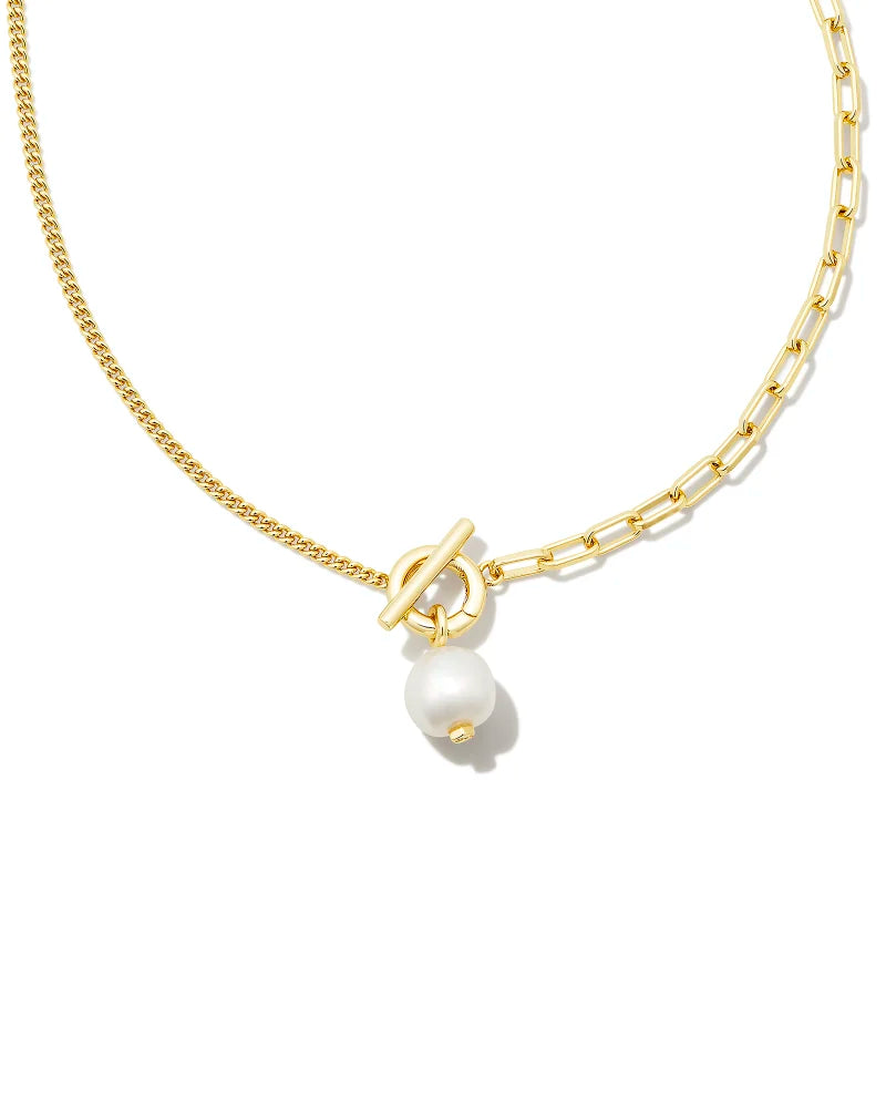 KS Leighton Pearl Chain Convertible Necklace