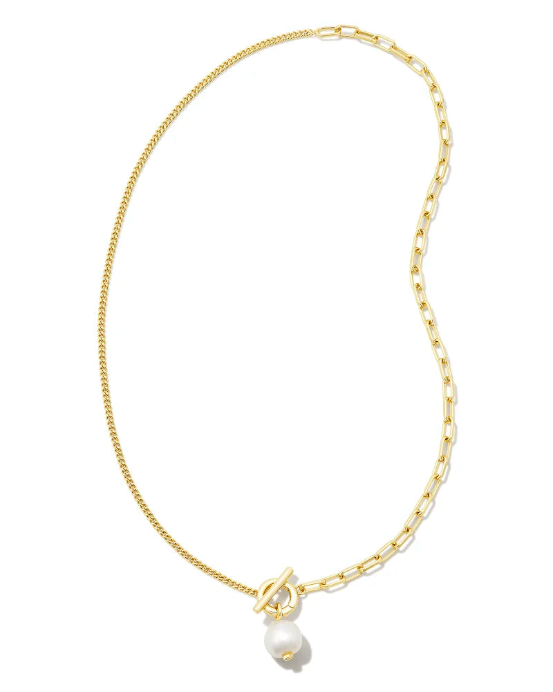 KS Leighton Pearl Chain Convertible Necklace