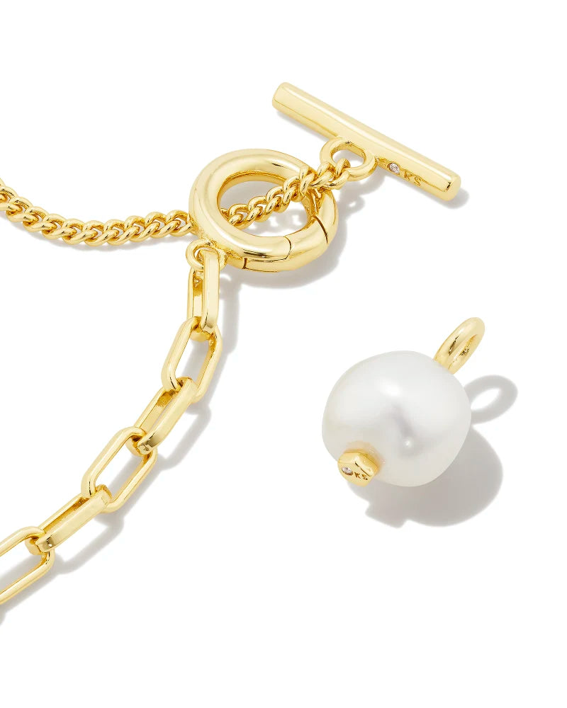 KS Leighton Pearl Chain Convertible Necklace