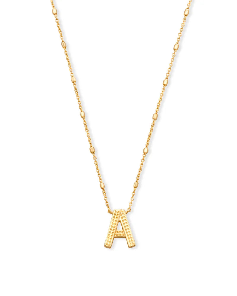 KS Letter A Pendant Necklace