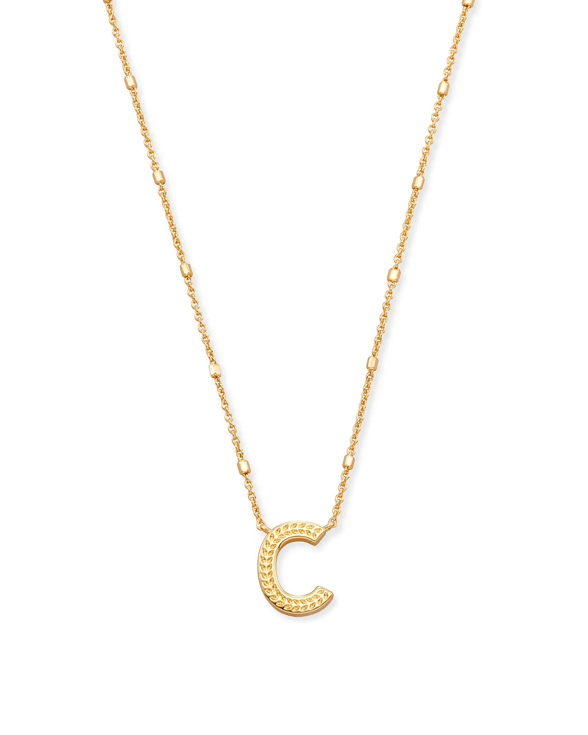 KS Letter C Pendant Necklace