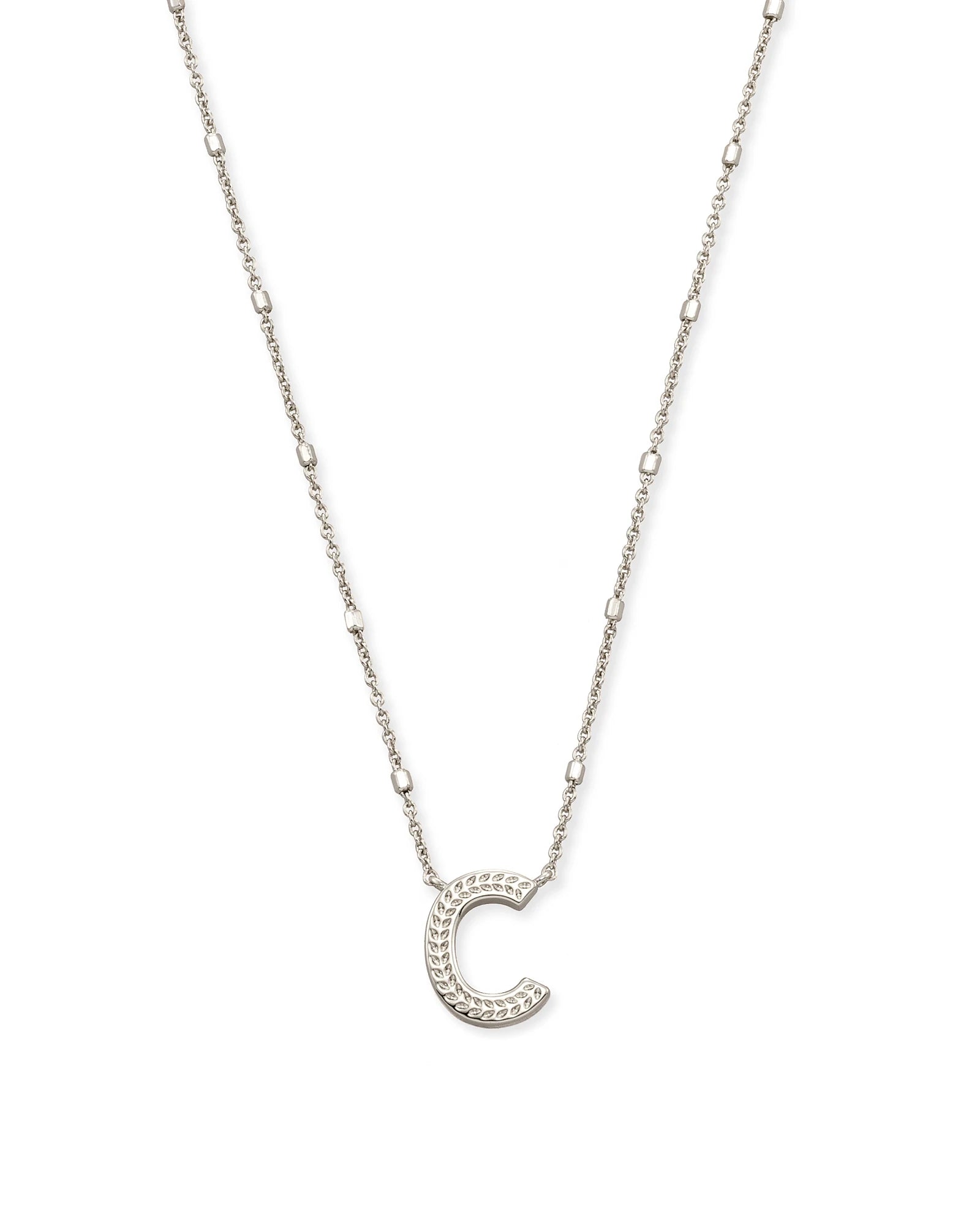 KS Letter C Pendant Necklace