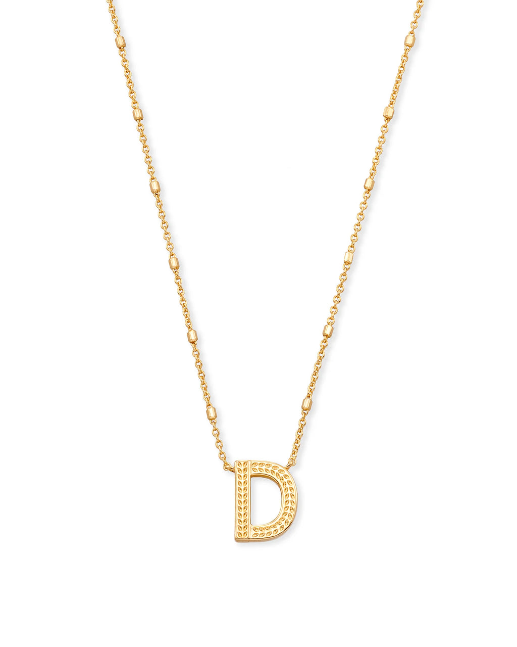 KS Letter D Pendant Necklace