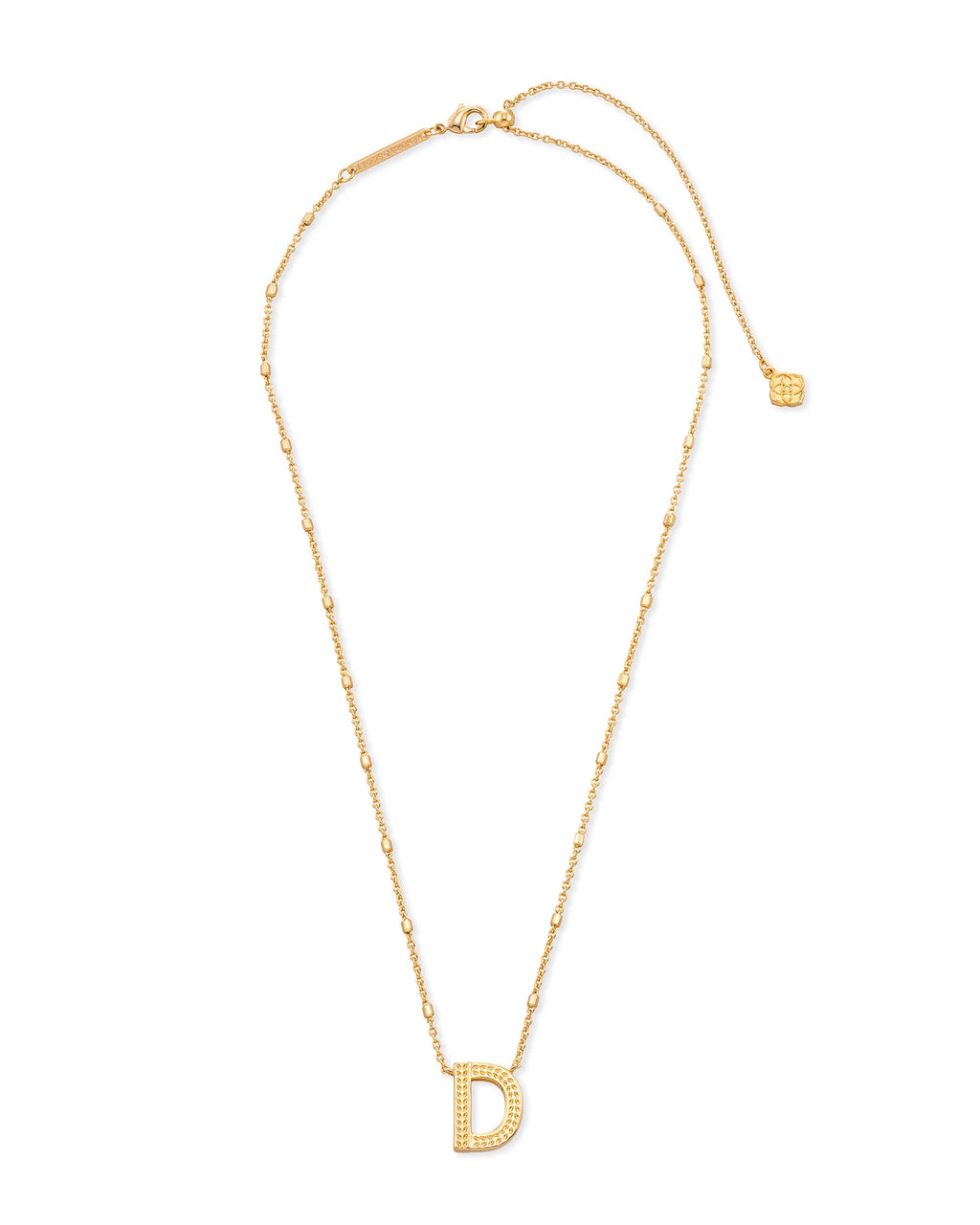 KS Letter D Pendant Necklace
