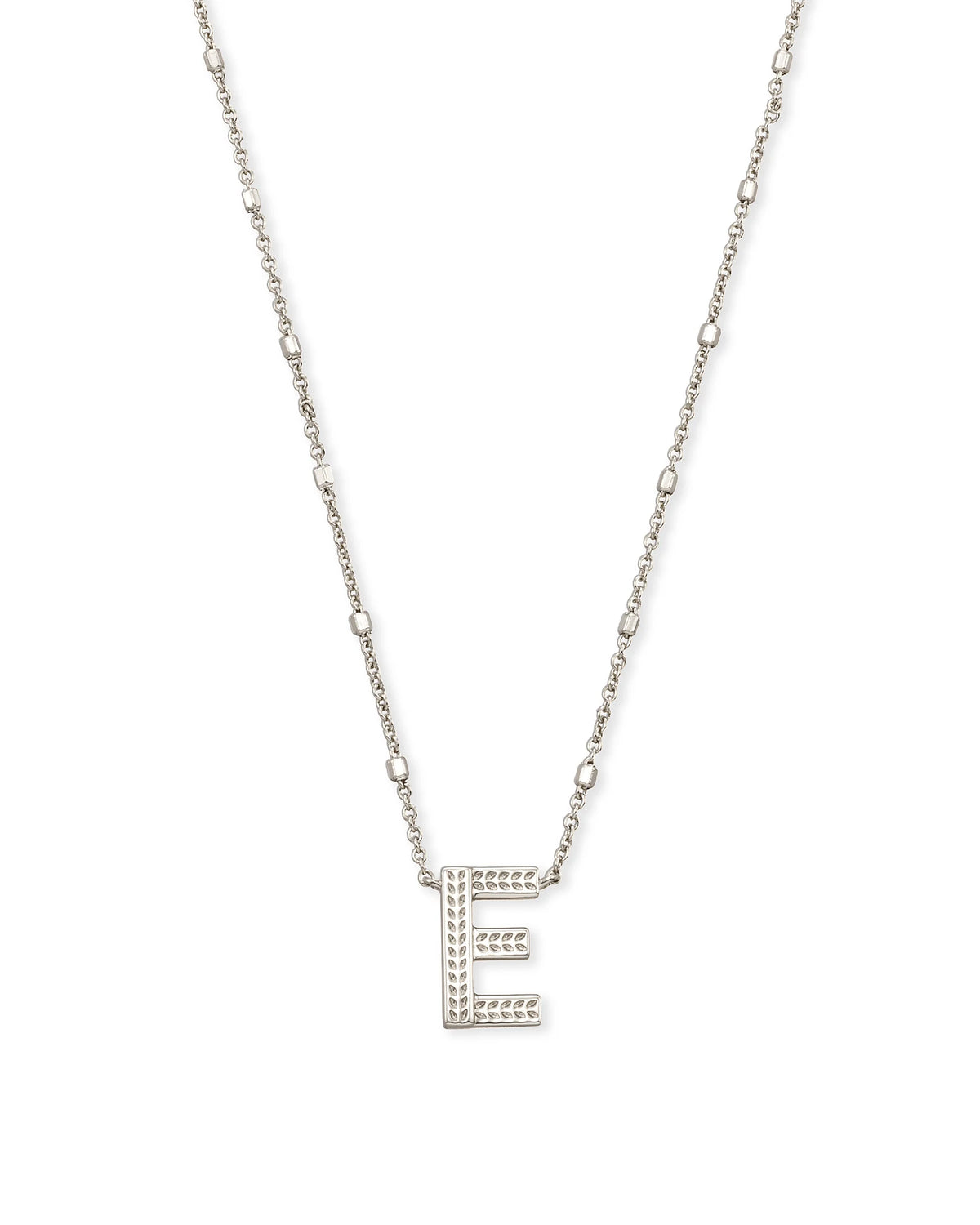 KS Letter E Pendant Necklace