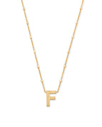 KS Letter F Pendant Necklace
