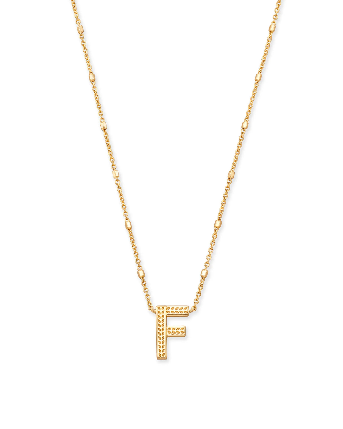 KS Letter F Pendant Necklace