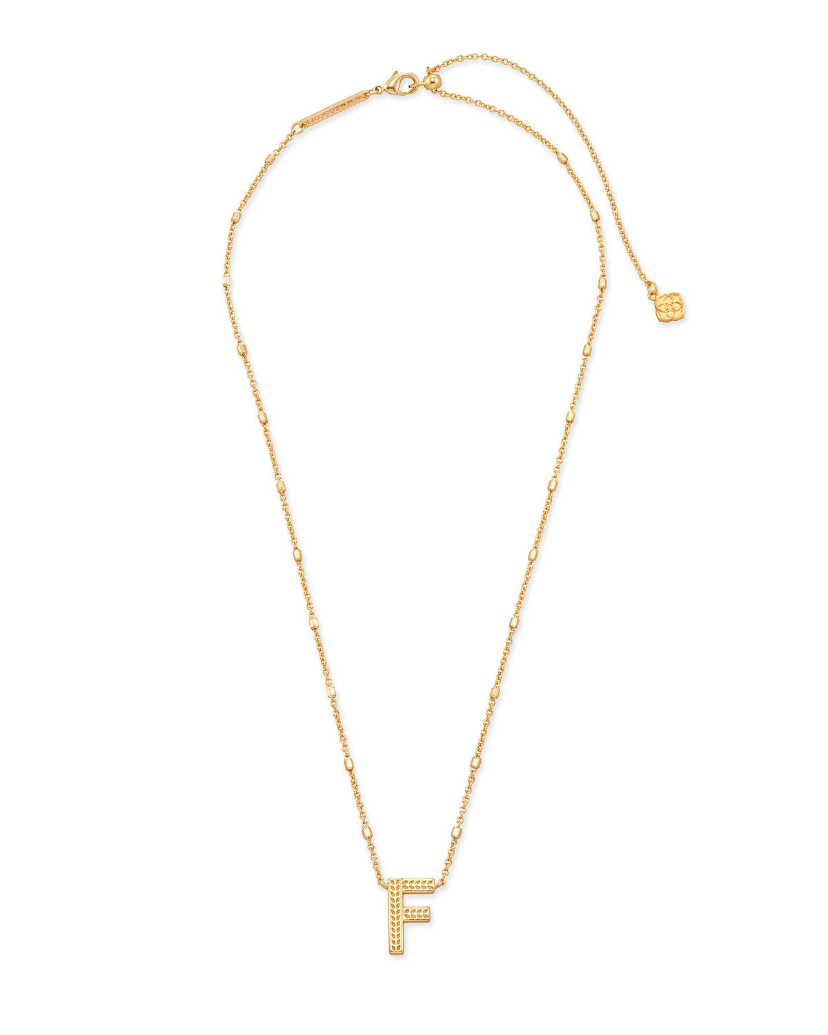 KS Letter F Pendant Necklace