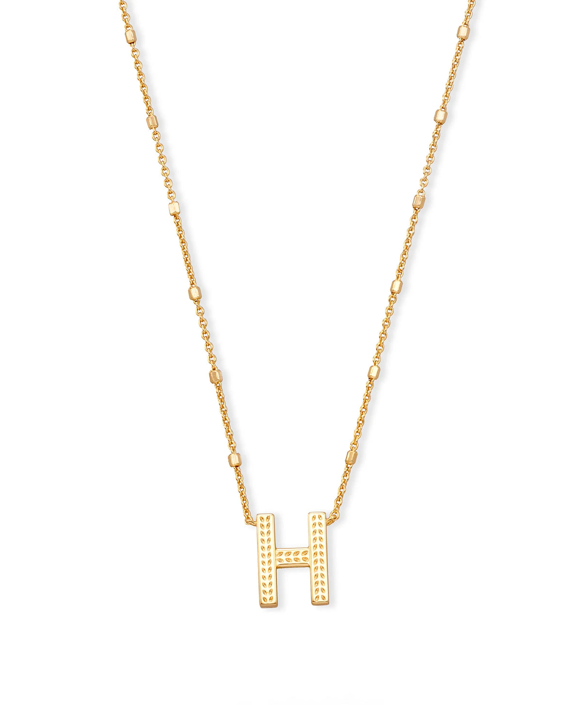 KS Letter H Pendant Necklace