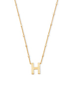 KS Letter H Pendant Necklace