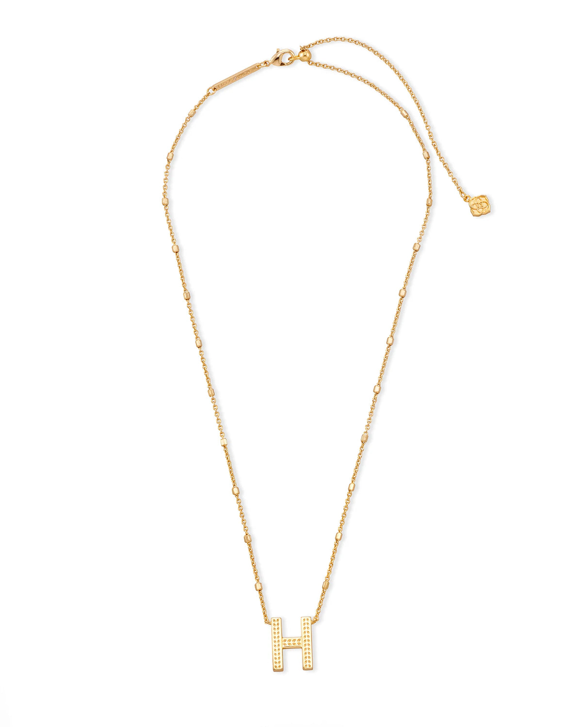KS Letter H Pendant Necklace
