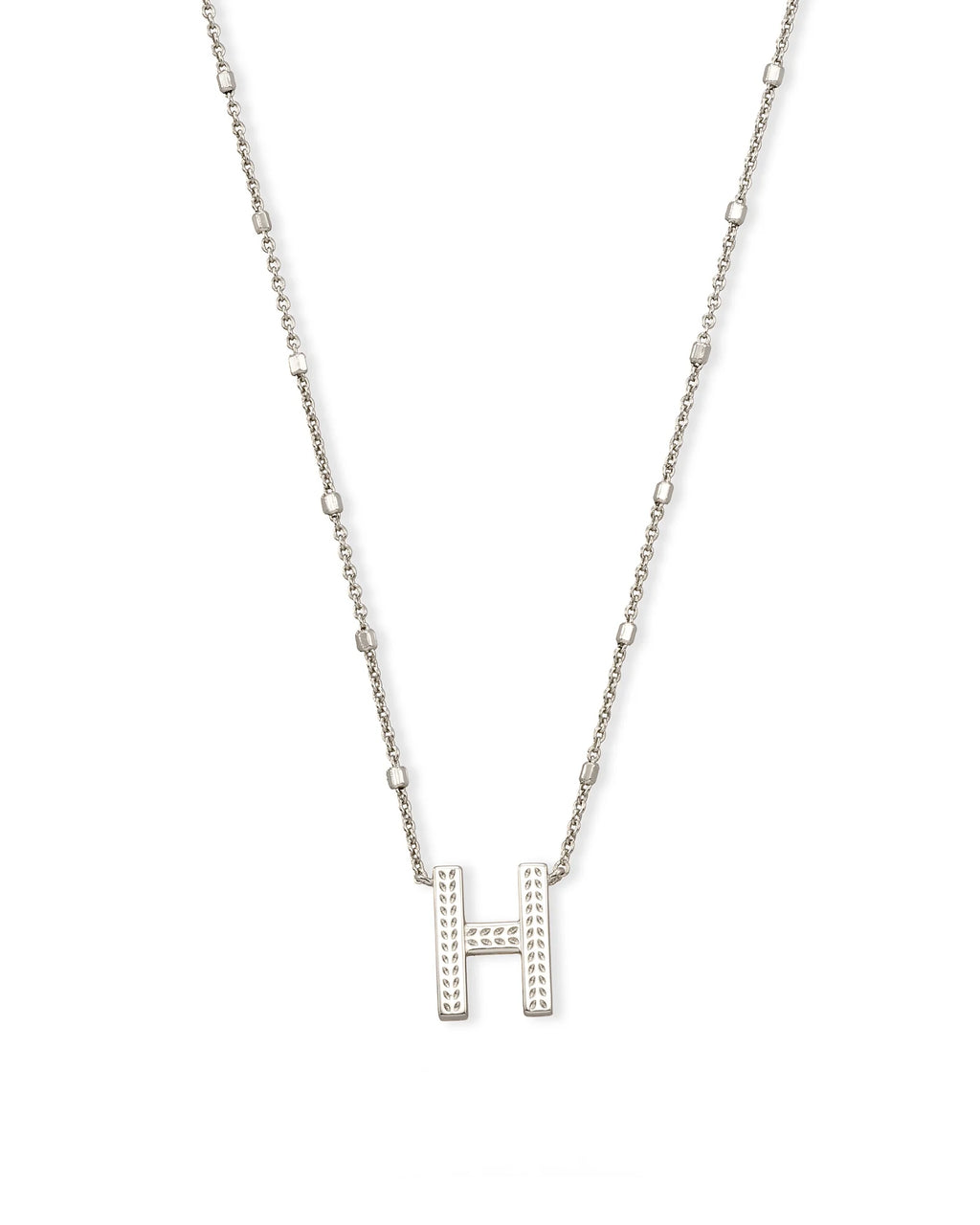KS Letter H Pendant Necklace