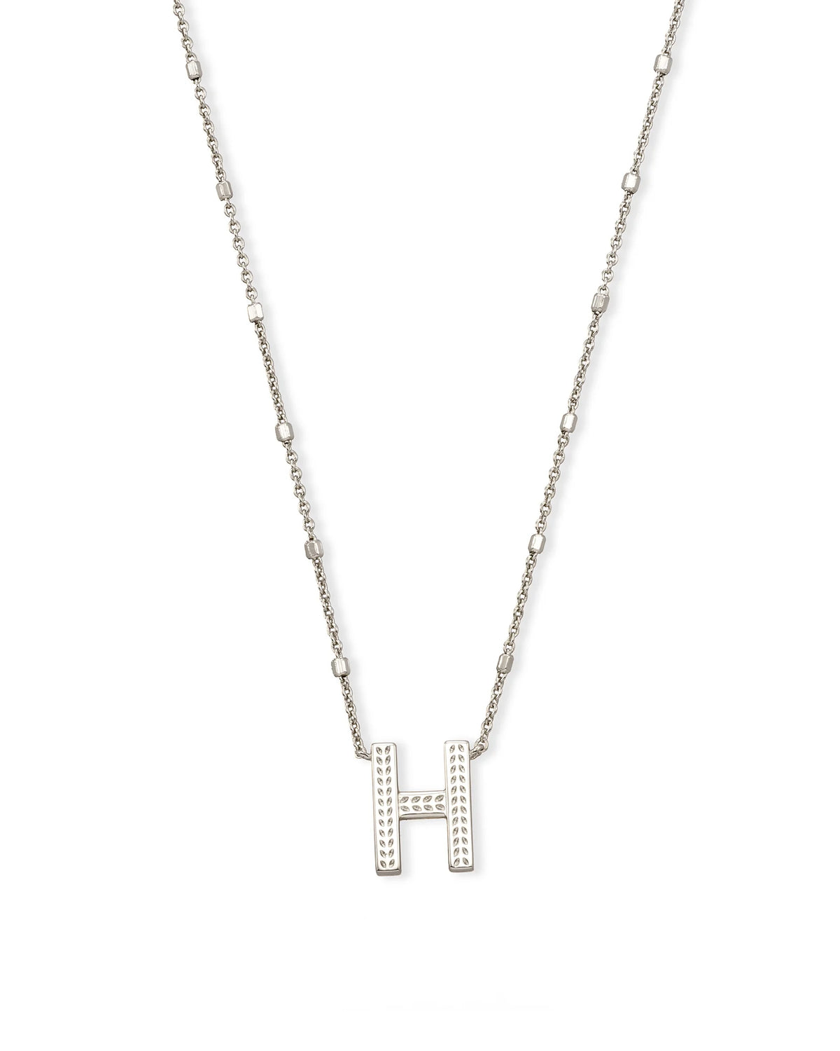 KS Letter H Pendant Necklace