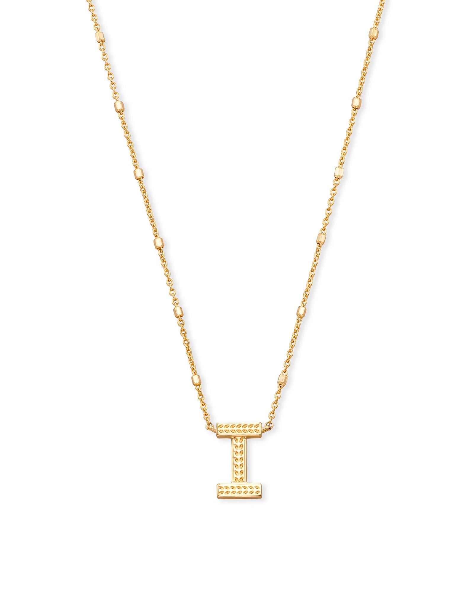 KS Letter I Pendant Necklace