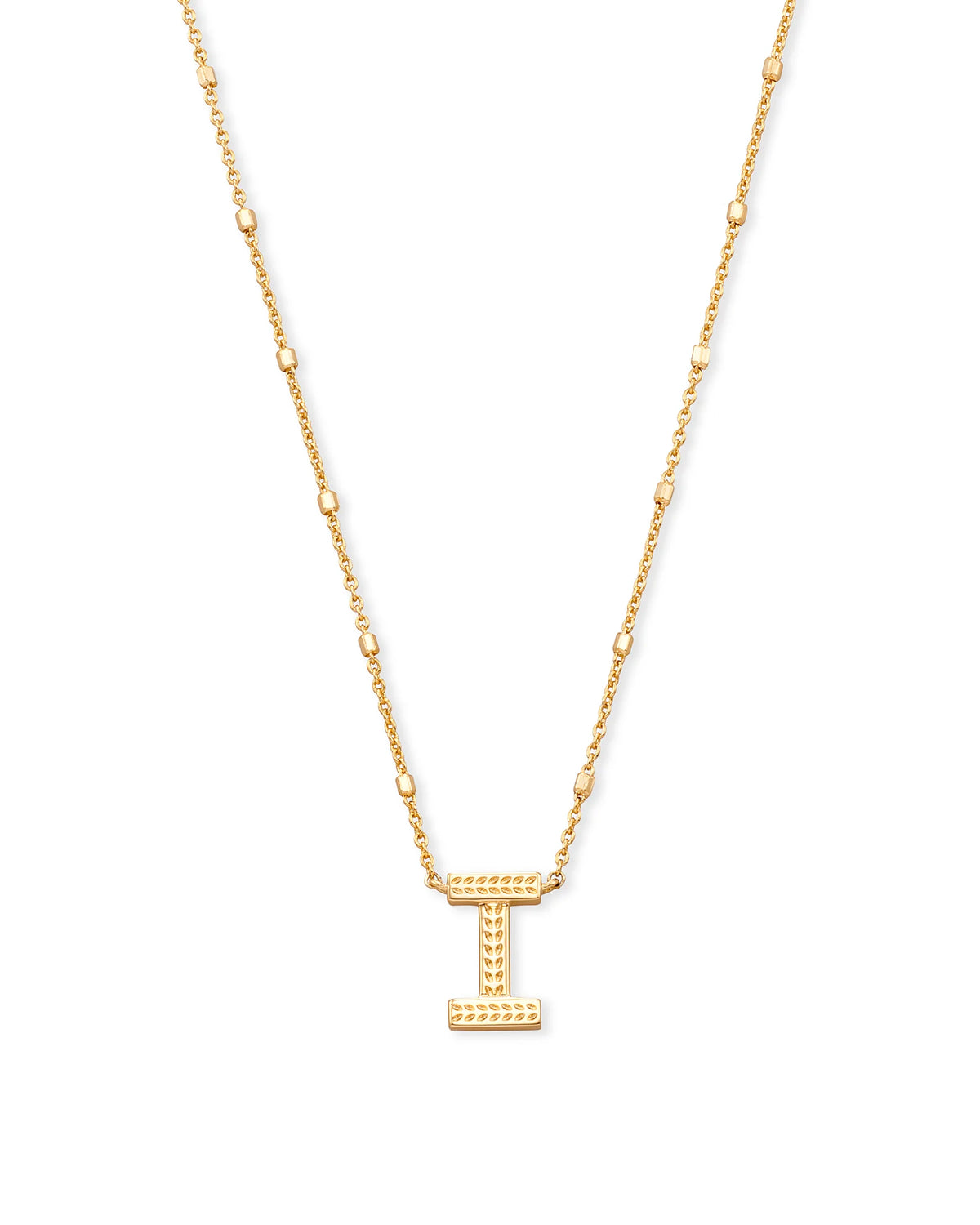 KS Letter I Pendant Necklace