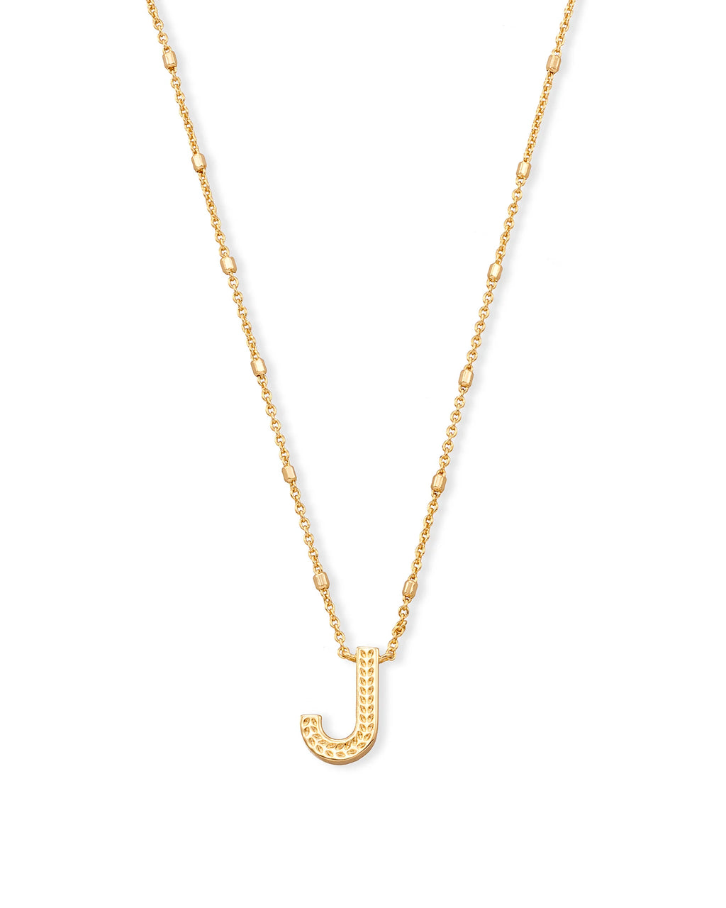 KS Letter J Pendant Necklace