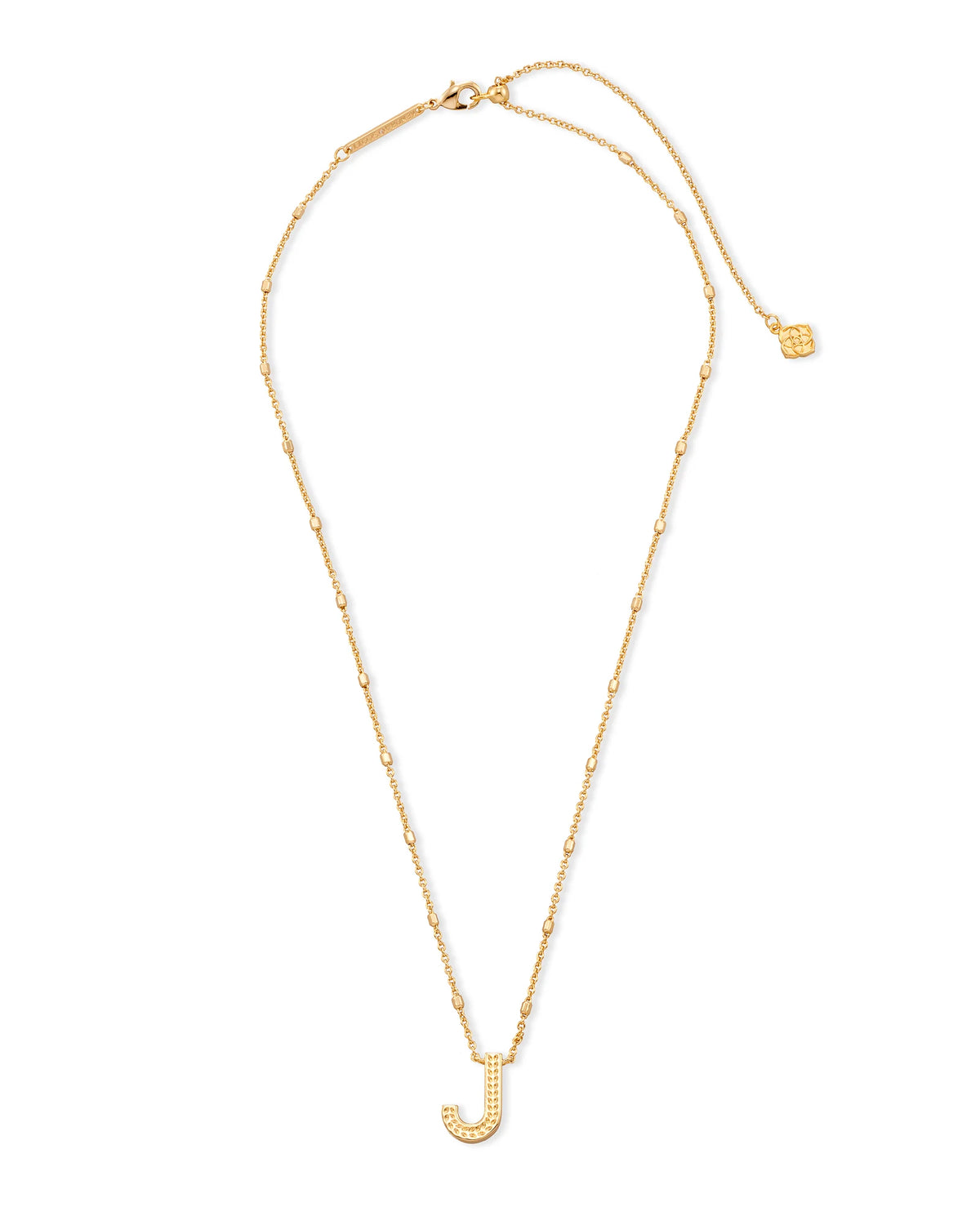 KS Letter J Pendant Necklace