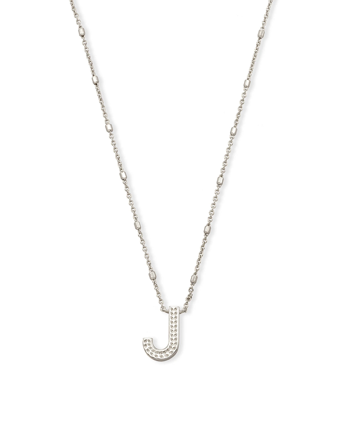 KS Letter J Pendant Necklace
