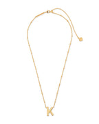 KS Letter K Pendant Necklace