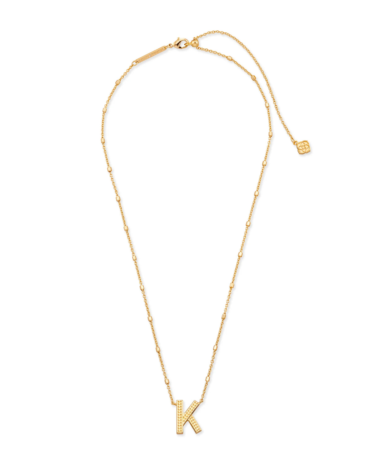 KS Letter K Pendant Necklace