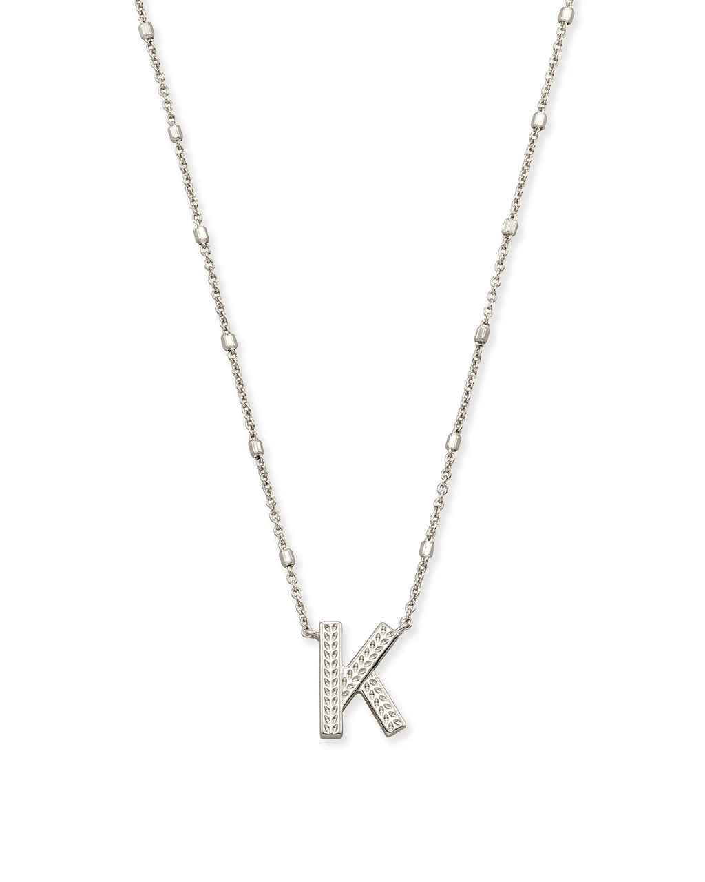 KS Letter K Pendant Necklace