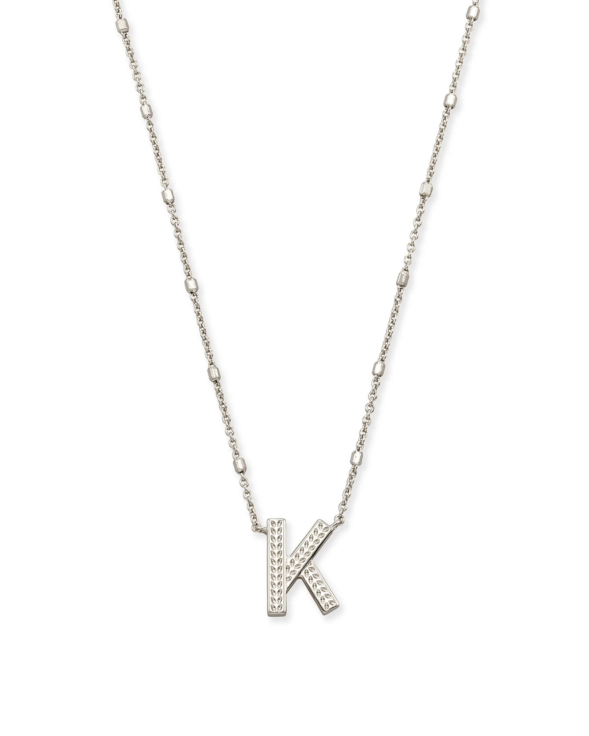 KS Letter K Pendant Necklace