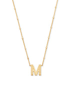 KS Letter M Pendant Necklace
