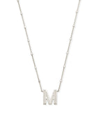 KS Letter M Pendant Necklace
