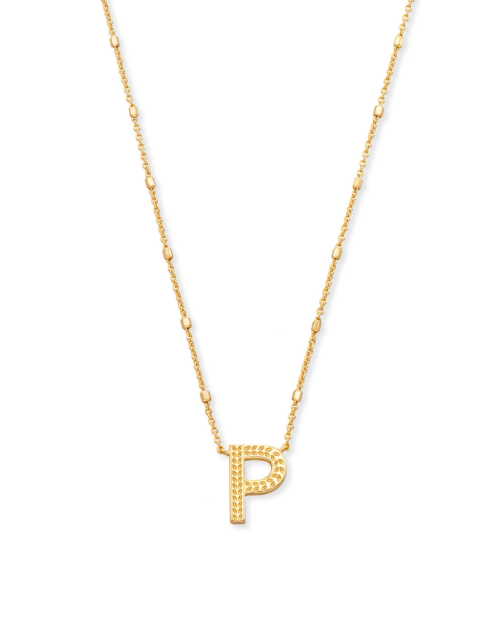 KS Letter P Pendant Necklace