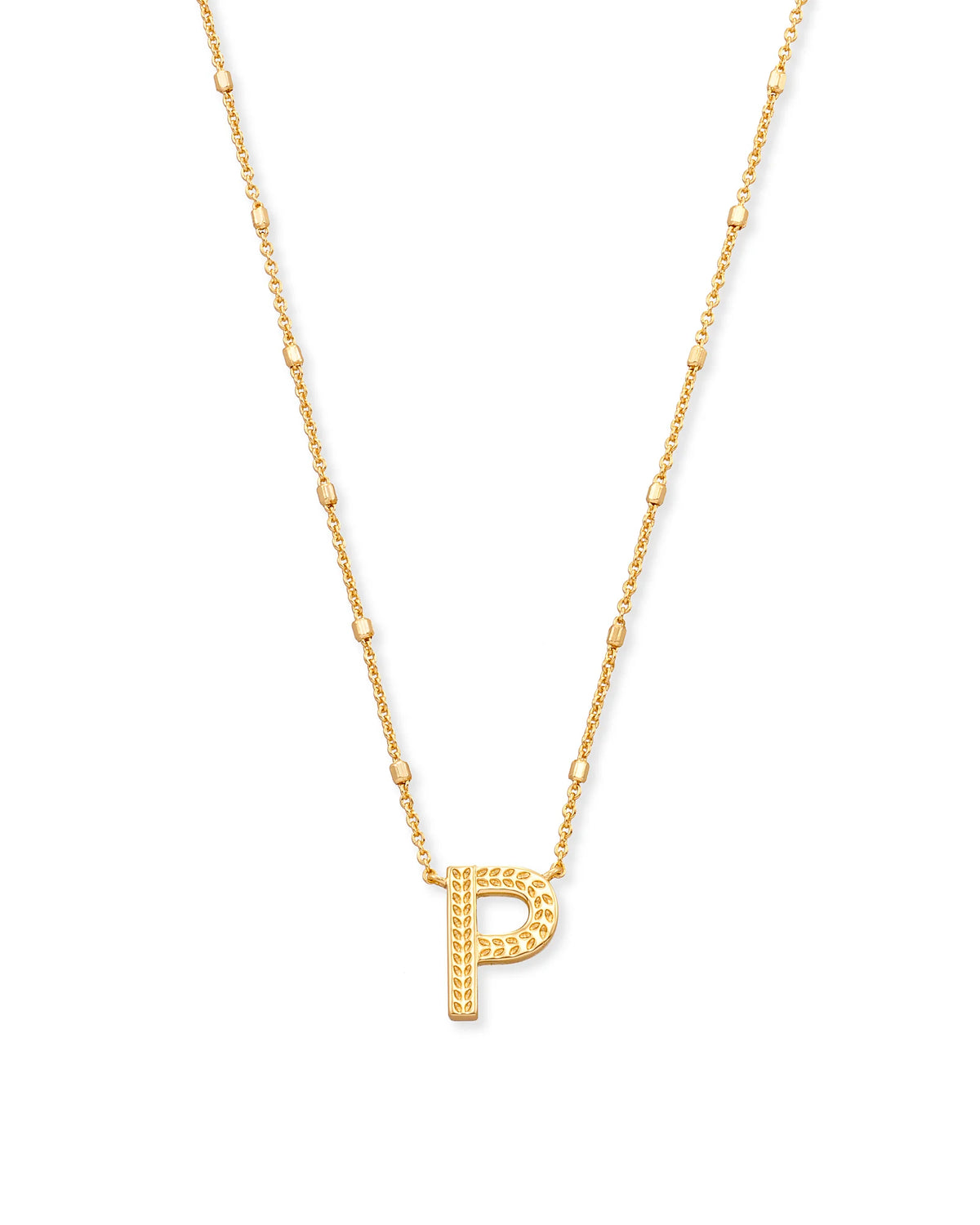 KS Letter P Pendant Necklace