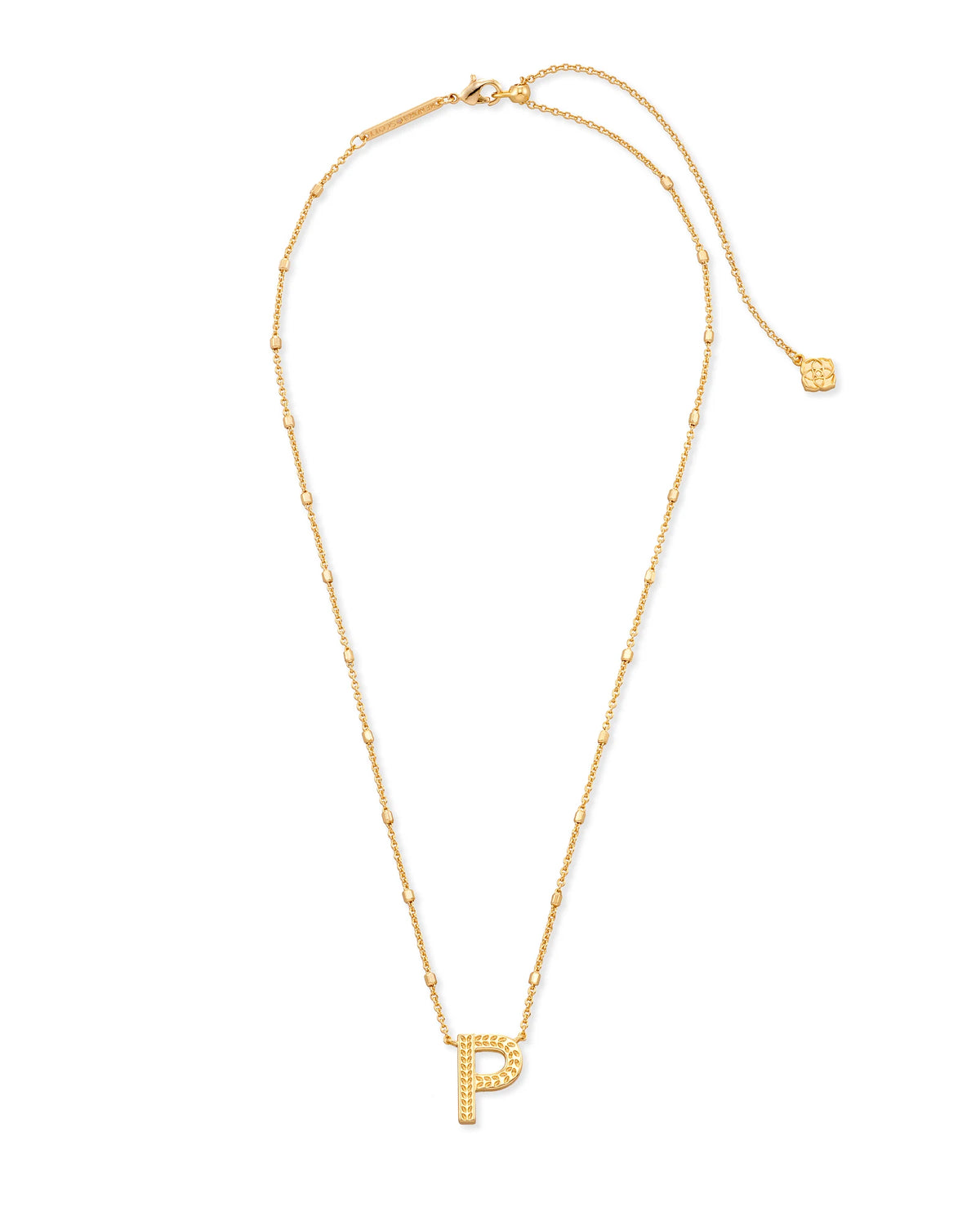 KS Letter P Pendant Necklace