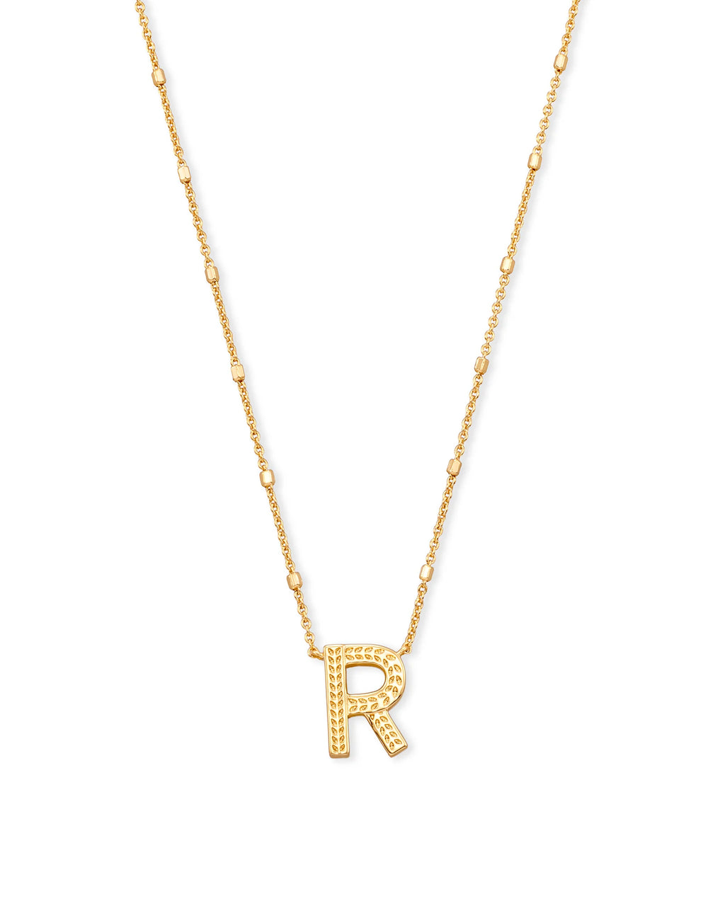 KS Letter R Pendant Necklace