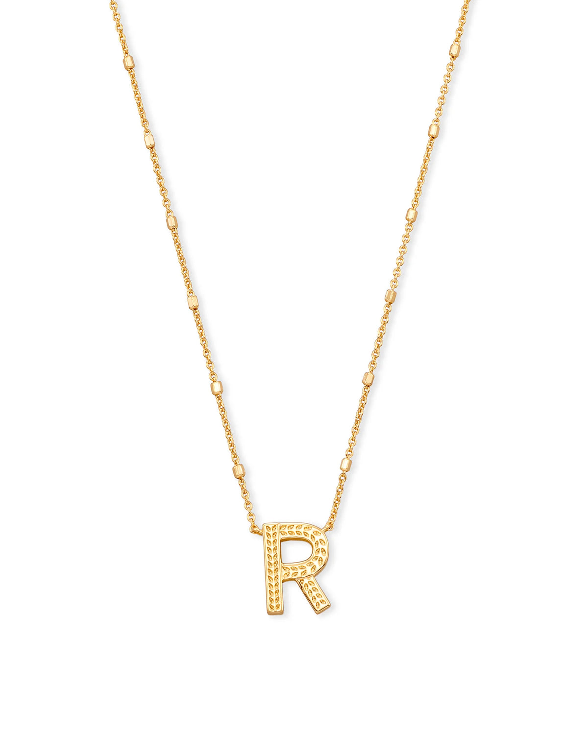 KS Letter R Pendant Necklace