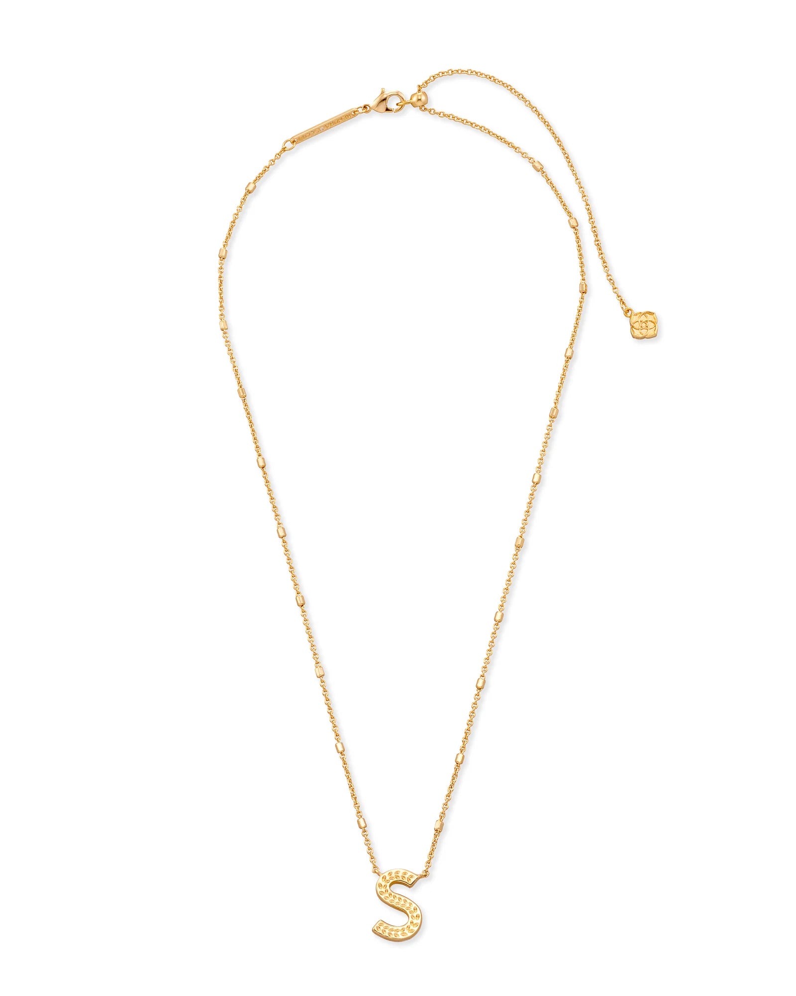 KS Letter S Pendant Necklace