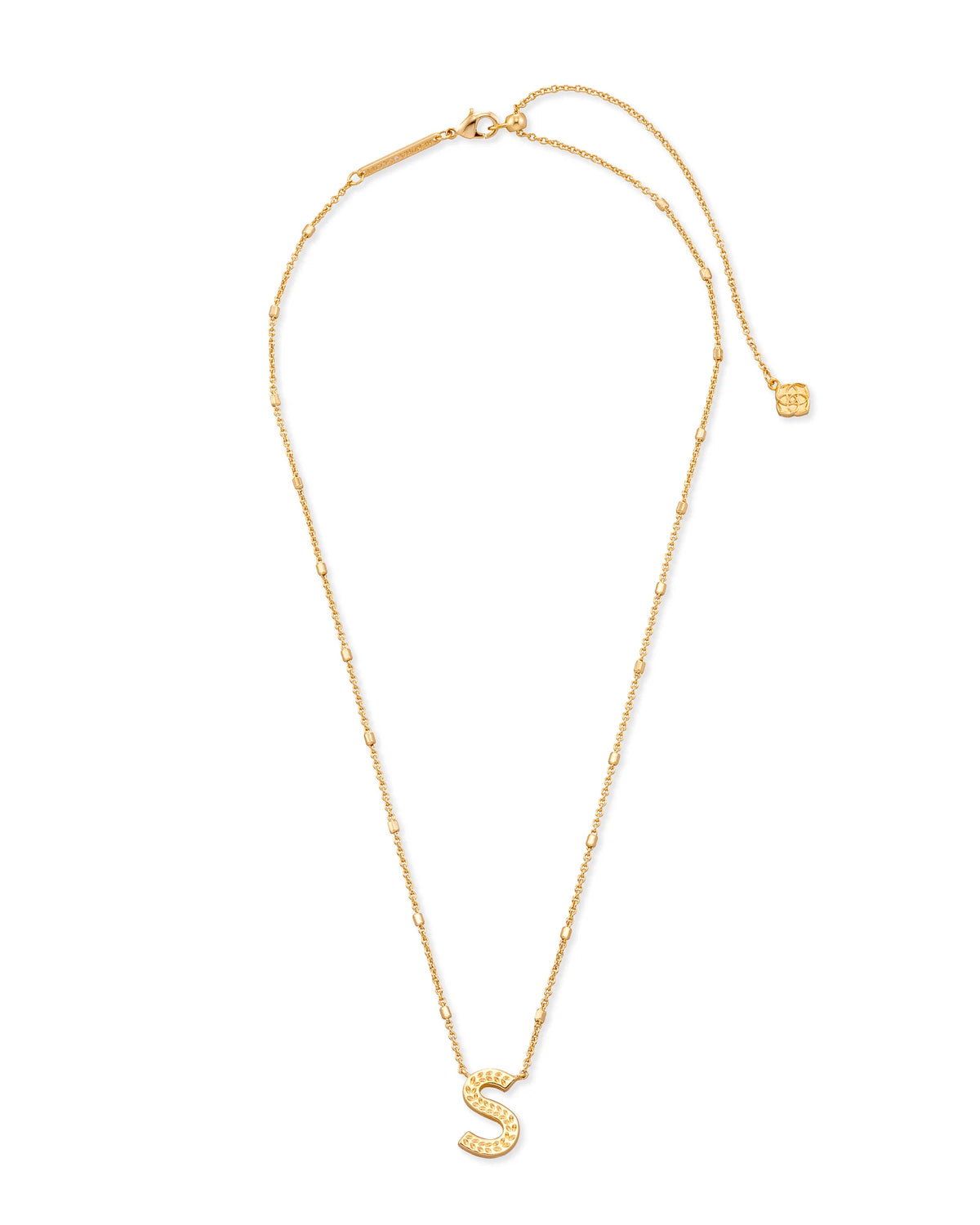 KS Letter S Pendant Necklace