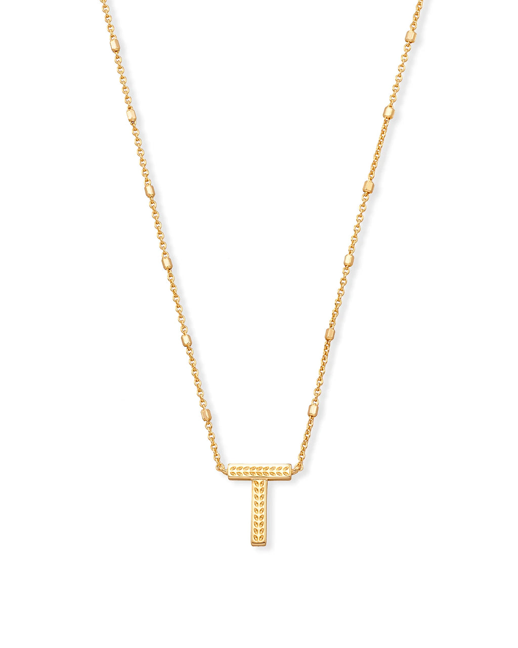 KS Letter T Pendant Necklace