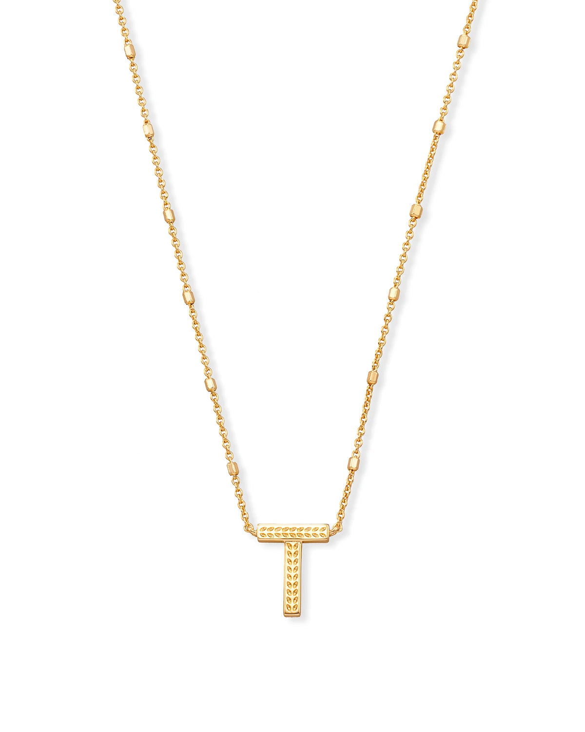 KS Letter T Pendant Necklace