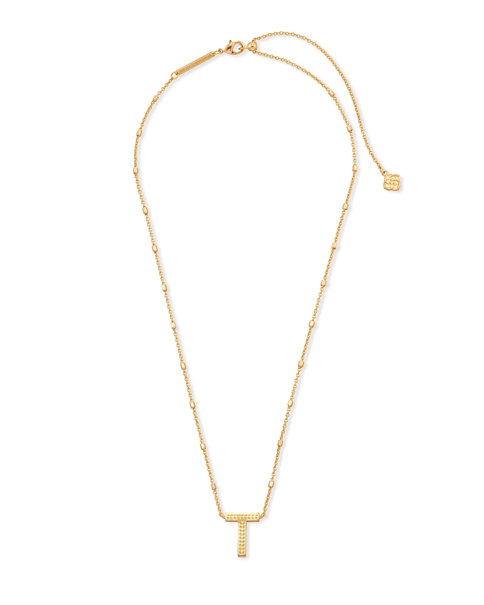 KS Letter T Pendant Necklace