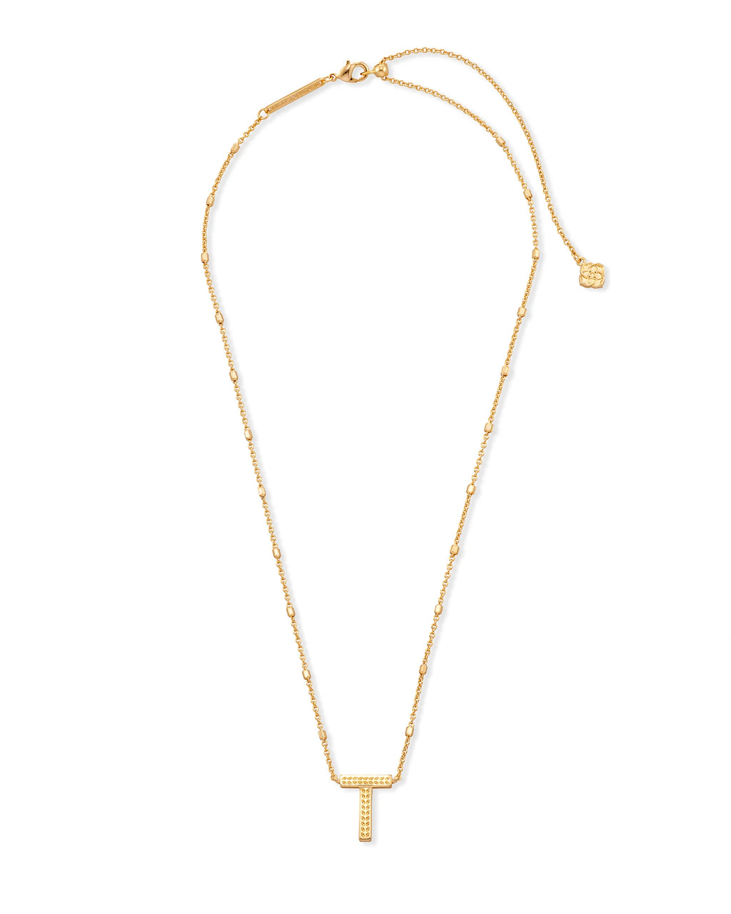 KS Letter T Pendant Necklace