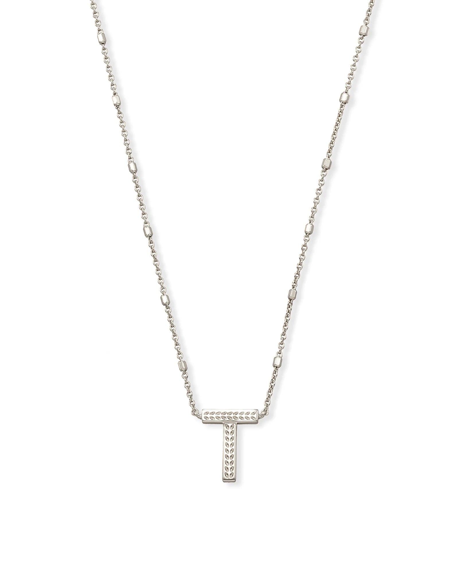 KS Letter T Pendant Necklace