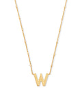 KS Letter W Pendant Necklace
