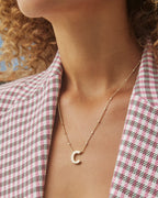KS Letter C Pendant Necklace
