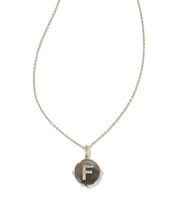 Load image into Gallery viewer, KS Letter F Disc Pendant Necklace
